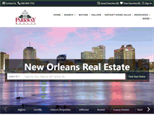 Tablet Screenshot of parkwayrealty.com